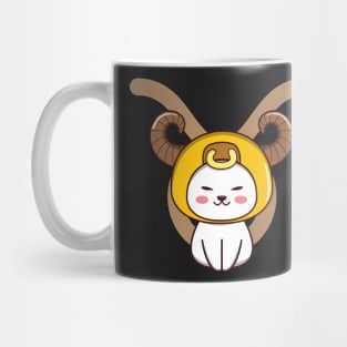 Taurus Zodiac Cat Mug